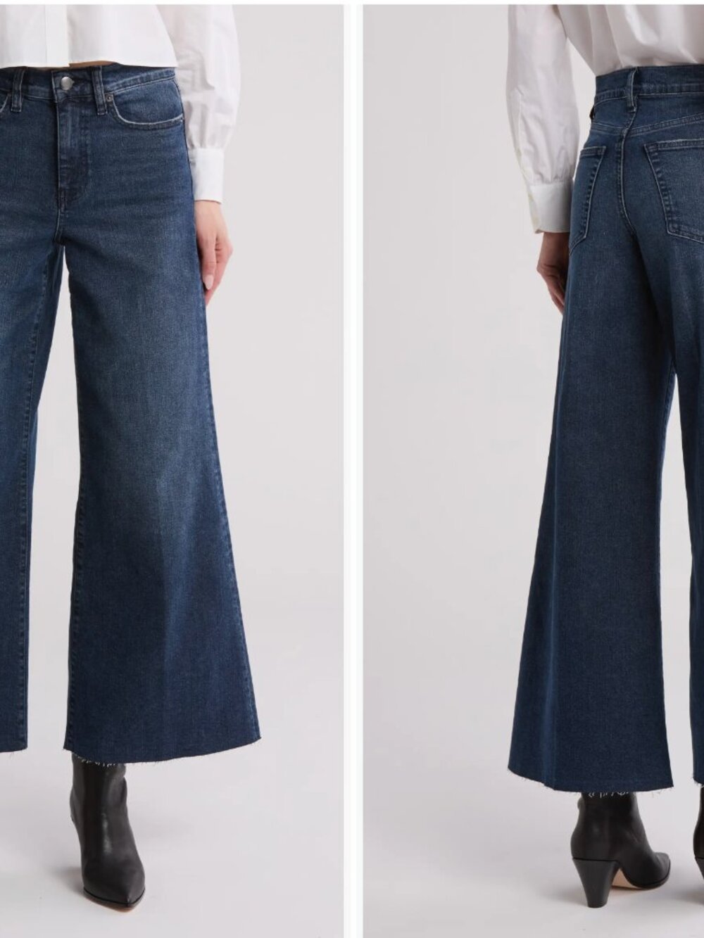 FRAME Le Crop Palazzo Jeans in Crafty | Size 30